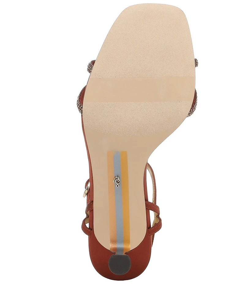 Sam Edelman Presley Glam Satin Strappy Dress Sandals