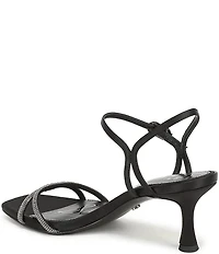 Sam Edelman Presley Glam Satin Strappy Dress Sandals