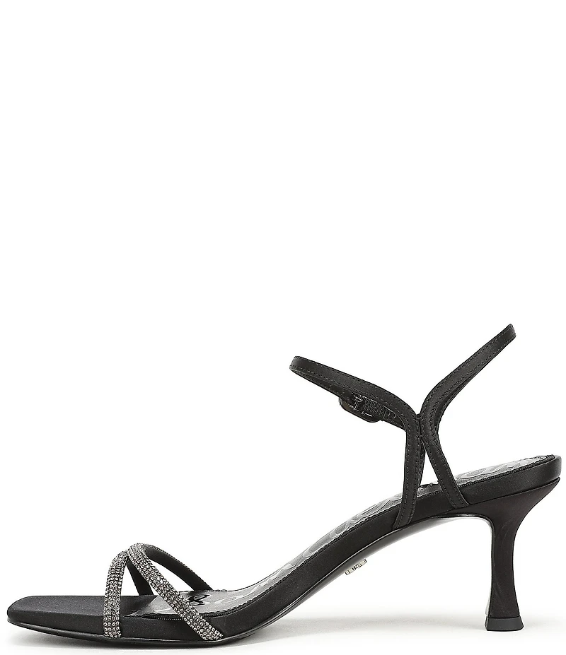 Sam Edelman Presley Glam Satin Strappy Dress Sandals