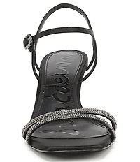 Sam Edelman Presley Glam Satin Strappy Dress Sandals