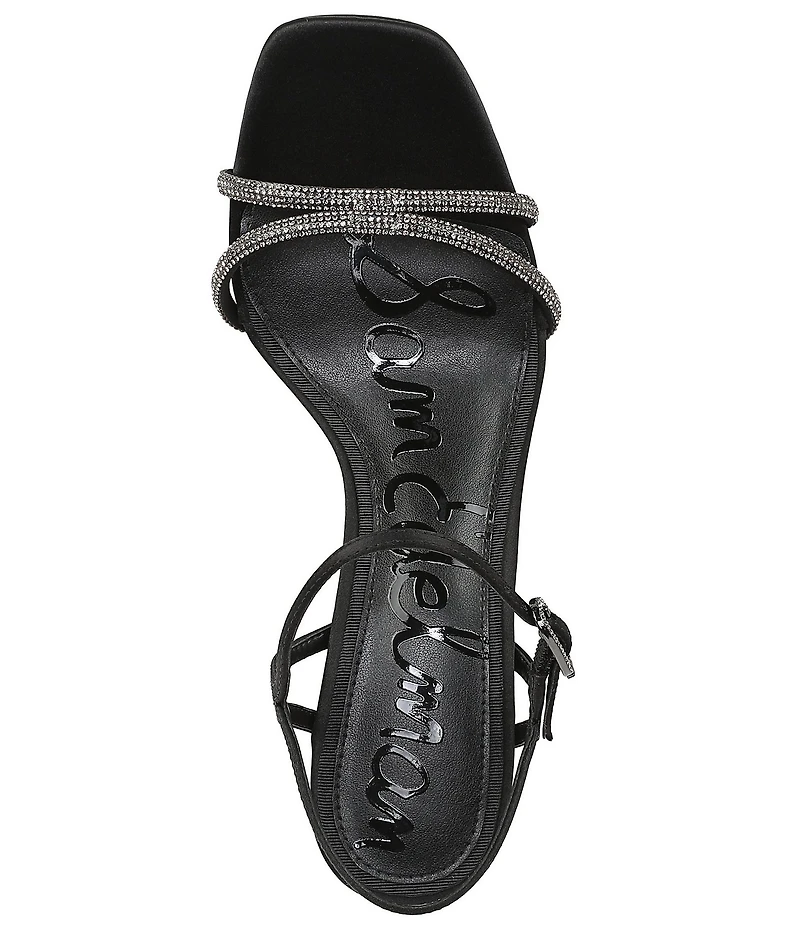 Sam Edelman Presley Glam Satin Strappy Dress Sandals