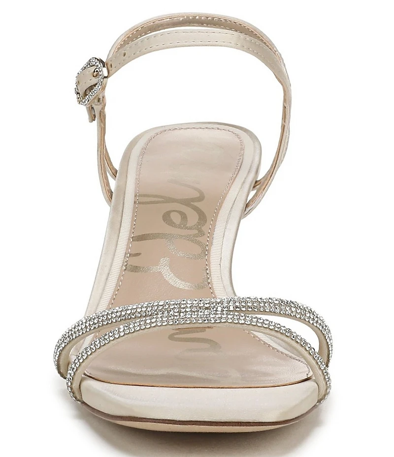 Sam Edelman Presley Glam Satin Strappy Dress Sandals