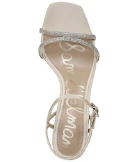 Sam Edelman Presley Glam Satin Strappy Dress Sandals