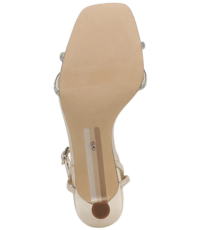 Sam Edelman Presley Glam Satin Strappy Dress Sandals