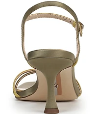 Sam Edelman Presley Luxe Satin Strappy Dress Sandals
