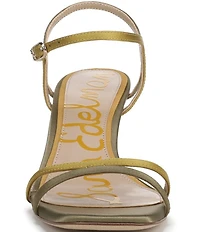 Sam Edelman Presley Luxe Satin Strappy Dress Sandals