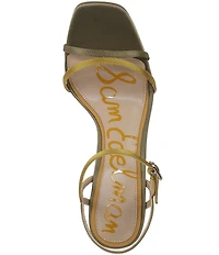 Sam Edelman Presley Luxe Satin Strappy Dress Sandals