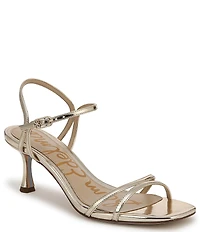 Sam Edelman Presley Metallic Strappy Dress Sandals