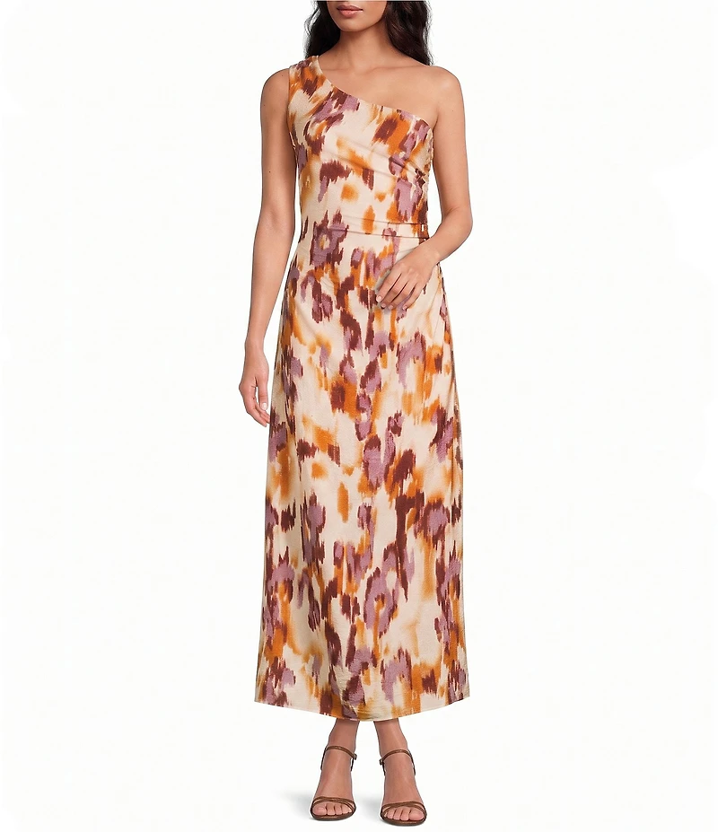 Sam Edelman Printed Dusk Draped Midi Dress