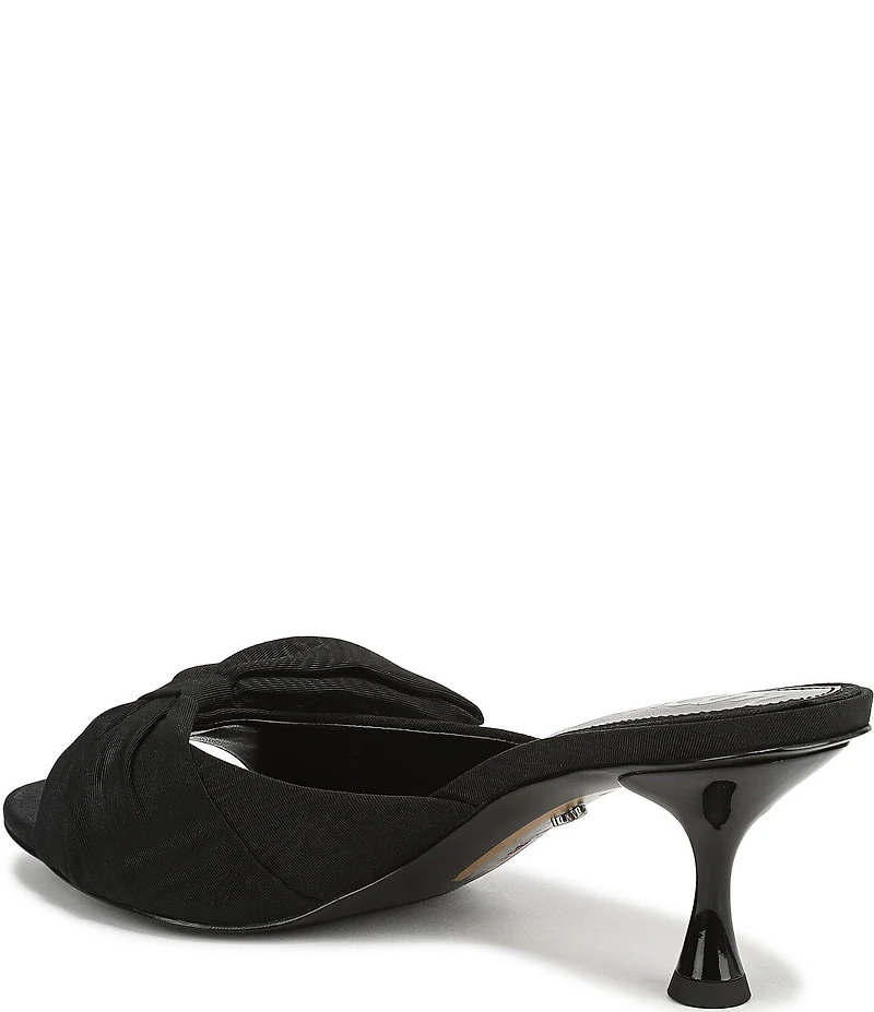 Sam Edelman Ragan Silk Fabric Bow Detail Dress Slide Sandals
