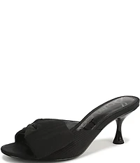 Sam Edelman Ragan Silk Fabric Bow Detail Dress Slide Sandals