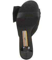 Sam Edelman Ragan Silk Fabric Bow Detail Dress Slide Sandals