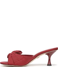 Sam Edelman Ragan Silk Fabric Bow Detail Dress Slide Sandals