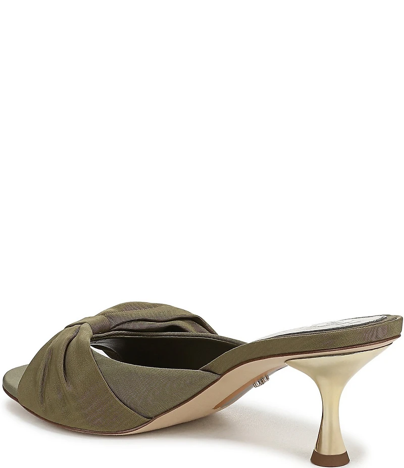 Sam Edelman Ragan Silk Fabric Bow Detail Dress Slide Sandals