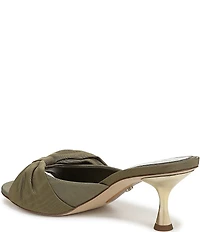 Sam Edelman Ragan Silk Fabric Bow Detail Dress Slide Sandals