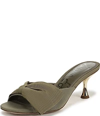Sam Edelman Ragan Silk Fabric Bow Detail Dress Slide Sandals