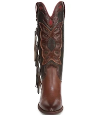 Sam Edelman Rhett Leather Concho Ornamented Tassels Western Tall Boots