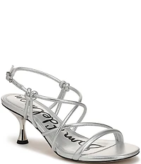 Sam Edelman Riana Metallic Strappy Ankle Strap Dress Sandals