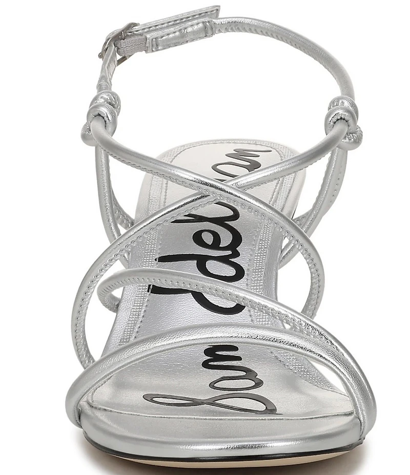 Sam Edelman Riana Metallic Strappy Ankle Strap Dress Sandals