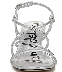 Sam Edelman Riana Metallic Strappy Ankle Strap Dress Sandals
