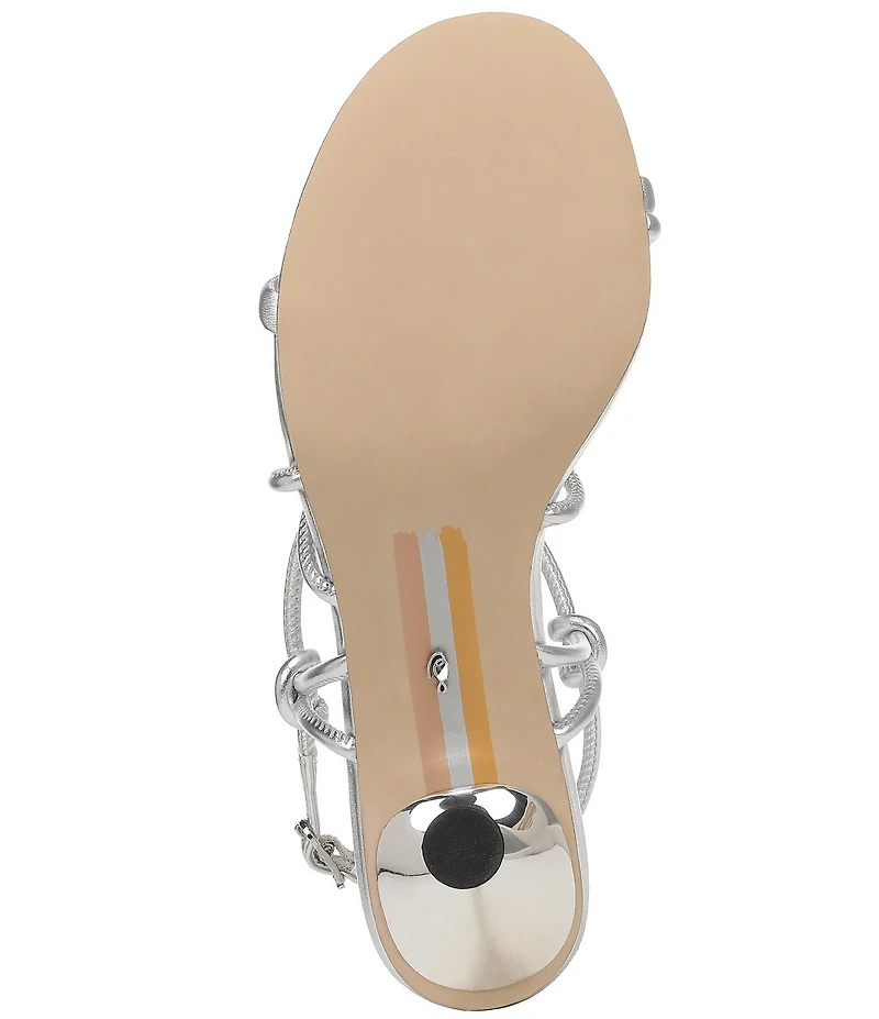 Sam Edelman Riana Metallic Strappy Ankle Strap Dress Sandals