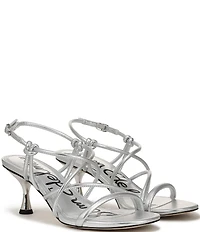 Sam Edelman Riana Metallic Strappy Ankle Strap Dress Sandals