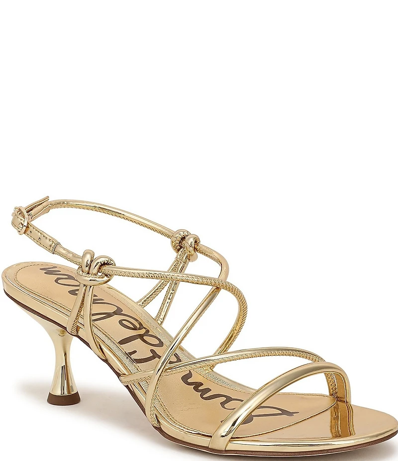 Sam Edelman Riana Metallic Strappy Ankle Strap Dress Sandals