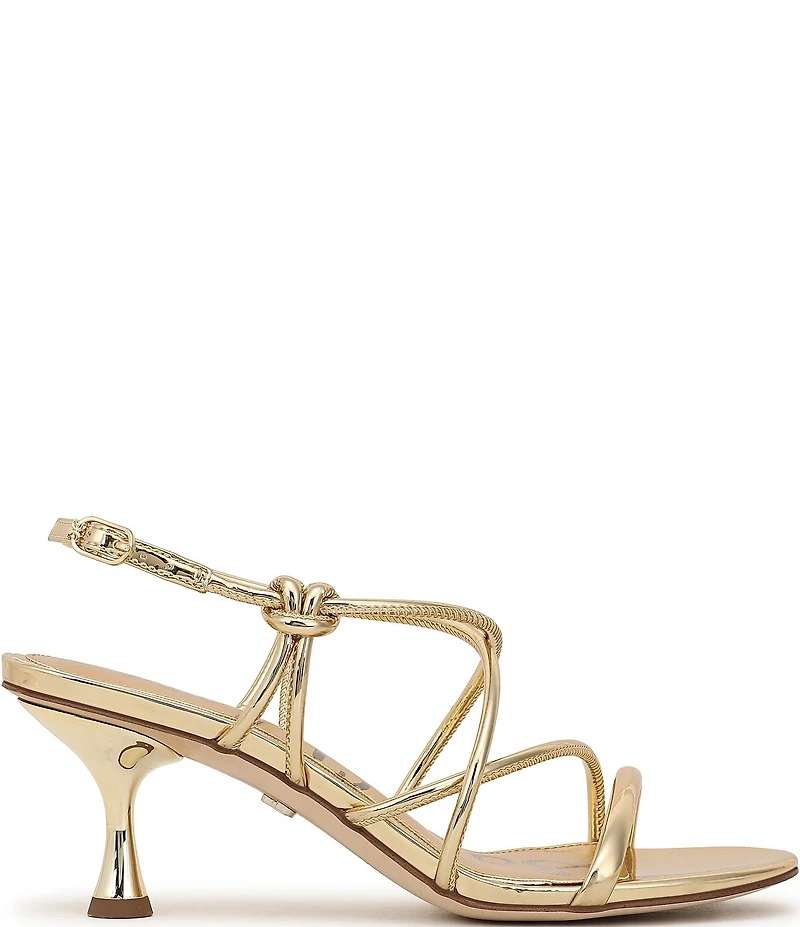 Sam Edelman Riana Metallic Strappy Ankle Strap Dress Sandals