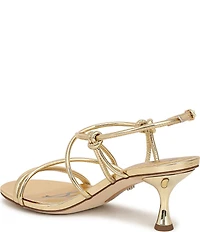 Sam Edelman Riana Metallic Strappy Ankle Strap Dress Sandals