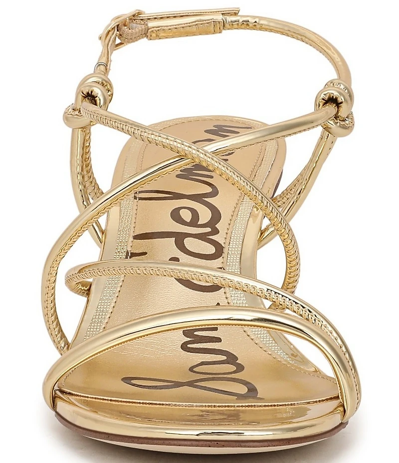Sam Edelman Riana Metallic Strappy Ankle Strap Dress Sandals