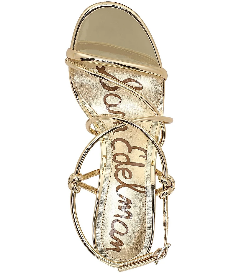 Sam Edelman Riana Metallic Strappy Ankle Strap Dress Sandals