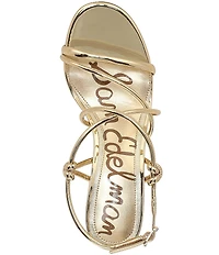 Sam Edelman Riana Metallic Strappy Ankle Strap Dress Sandals