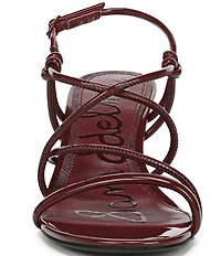 Sam Edelman Riana Patent Strappy Ankle Strap Dress Sandals