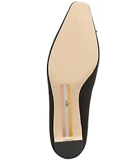 Sam Edelman Rinda Suede Bow Detail Block Heel Square Toe Dress Pumps