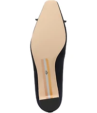 Sam Edelman Rinda Suede Bow Detail Block Heel Square Toe Dress Pumps