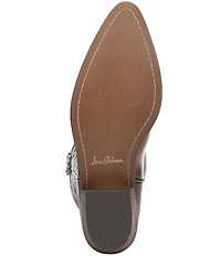 Sam Edelman Robbie Leather Mid Calf Western Boots