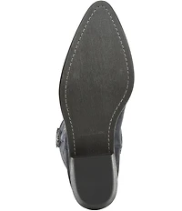 Sam Edelman Rue Suede and Denim Tall Western Boots
