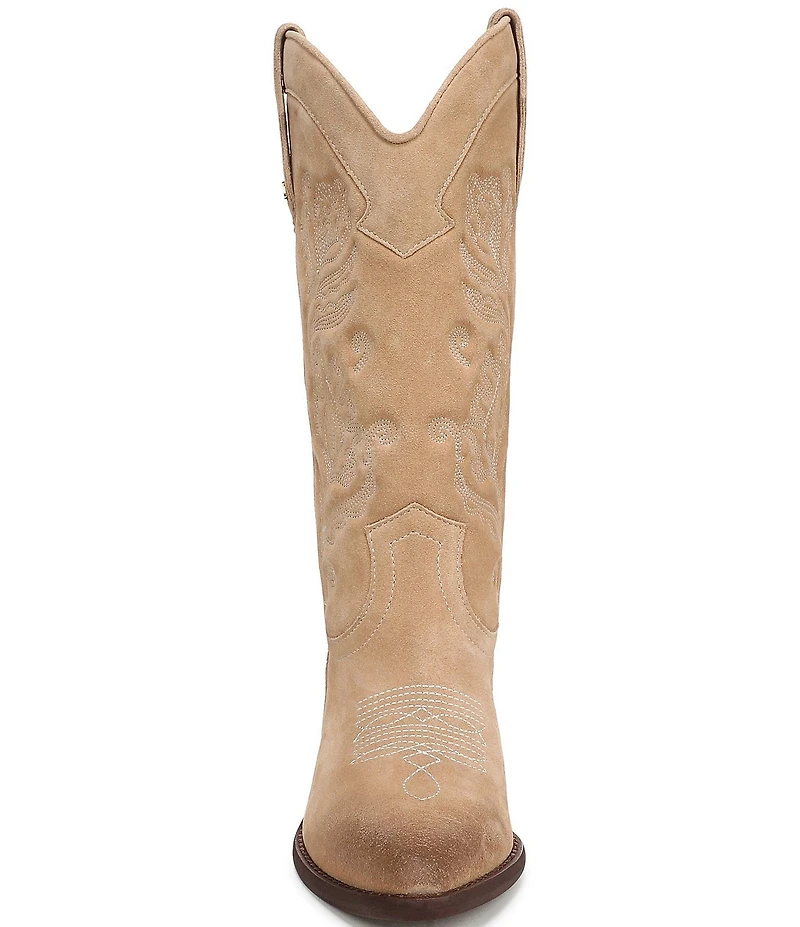 Sam Edelman Rue Suede Mid Calf Western Boots