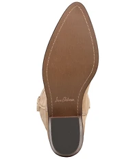 Sam Edelman Rue Suede Mid Calf Western Boots