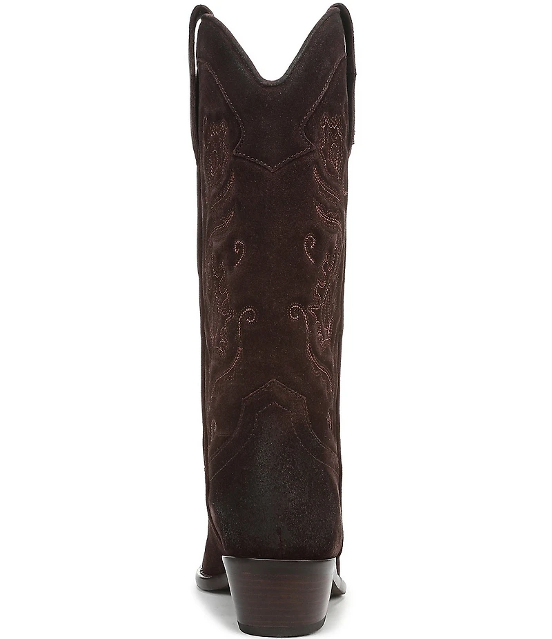 Sam Edelman Rue Suede Mid Calf Western Boots