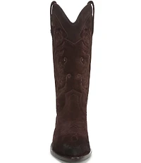 Sam Edelman Rue Suede Mid Calf Western Boots