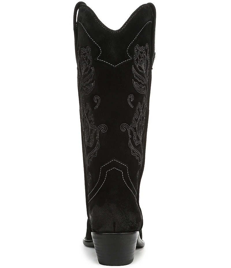 Sam Edelman Rue Suede Mid Calf Western Boots