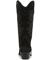 Sam Edelman Rue Suede Mid Calf Western Boots
