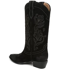 Sam Edelman Rue Suede Mid Calf Western Boots