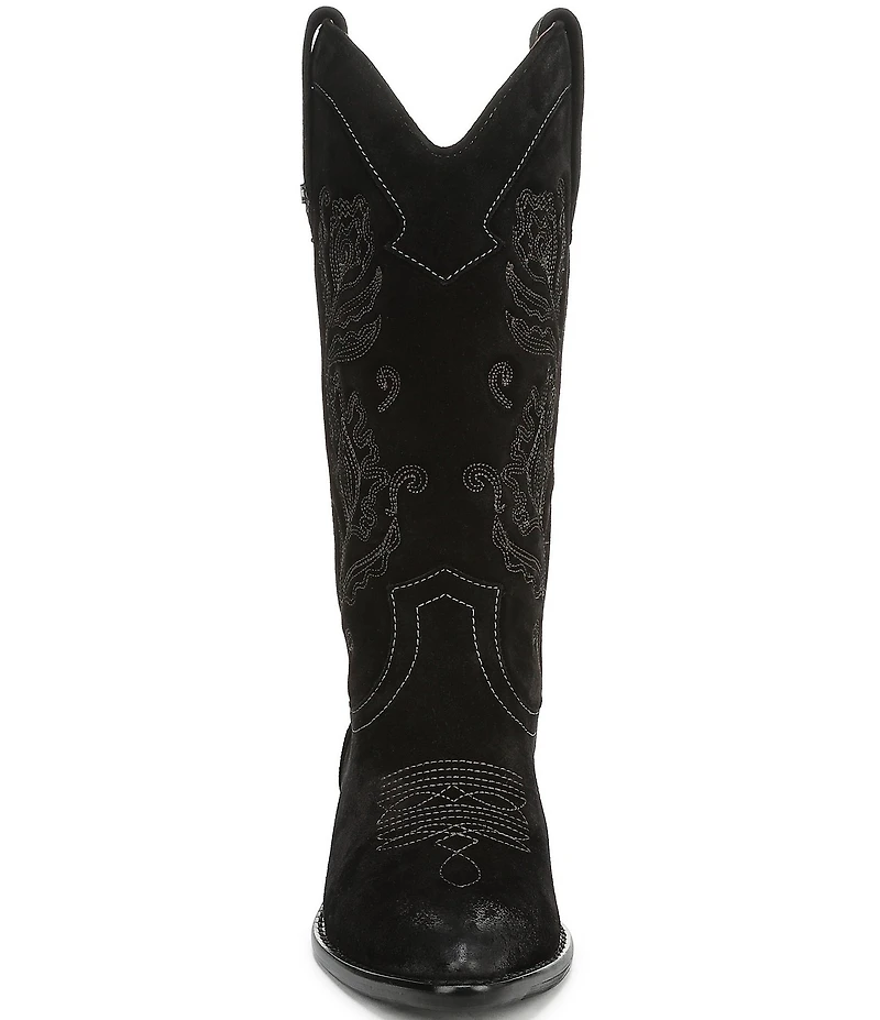 Sam Edelman Rue Suede Mid Calf Western Boots