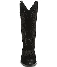 Sam Edelman Rue Suede Mid Calf Western Boots