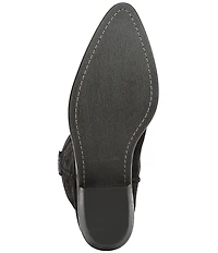Sam Edelman Rue Suede Mid Calf Western Boots