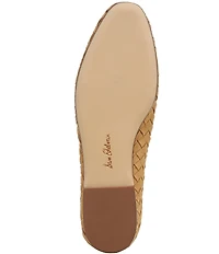 Sam Edelman Ruthie Woven Suede Bow Detail Ballet Flats