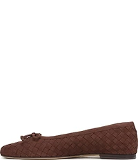 Sam Edelman Ruthie Woven Suede Bow Detail Ballet Flats