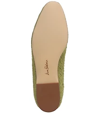 Sam Edelman Ruthie Woven Suede Bow Detail Ballet Flats